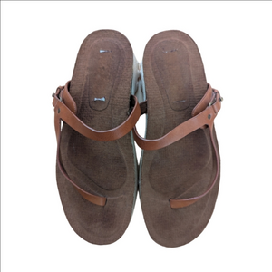 STELLA MCCARTNEY Brown Contemporary Minimalist Sustainable Sandals Size 41